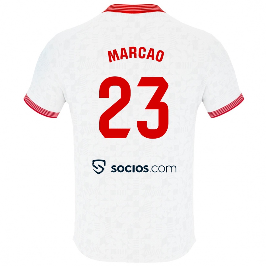 Hombre Fútbol Camiseta Marcão #23 Blanco 1ª Equipación 2023/24 México