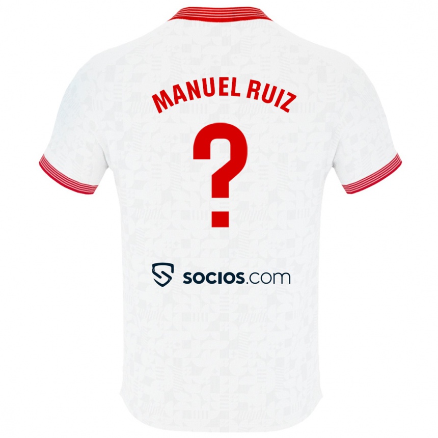 Hombre Fútbol Camiseta José Manuel Ruiz #0 Blanco 1ª Equipación 2023/24 México