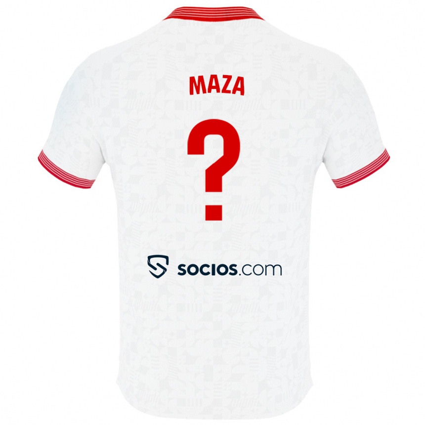 Hombre Fútbol Camiseta Manuel Maza #0 Blanco 1ª Equipación 2023/24 México