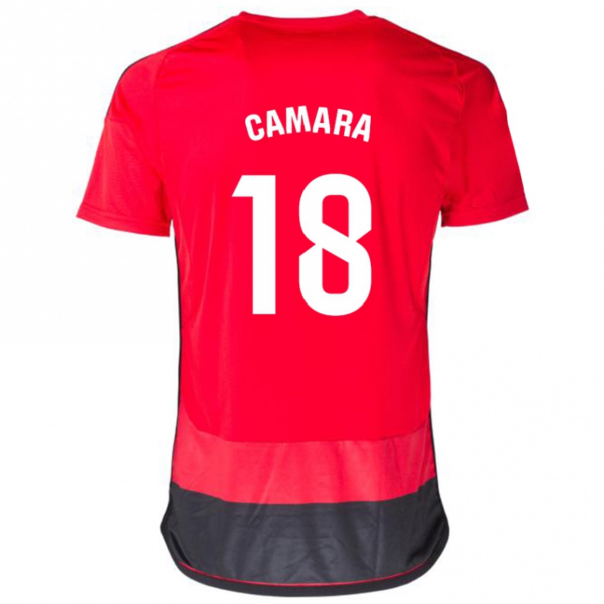 Hombre Fútbol Camiseta Aaron Cámara #18 Negro Rojo 1ª Equipación 2023/24 México