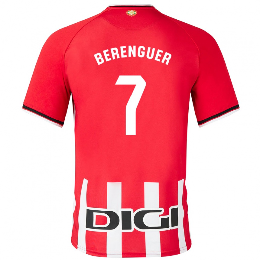 Hombre Fútbol Camiseta Álex Berenguer #7 Rojo 1ª Equipación 2023/24 México
