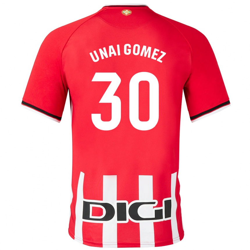 Hombre Fútbol Camiseta Unai Gómez #30 Rojo 1ª Equipación 2023/24 México