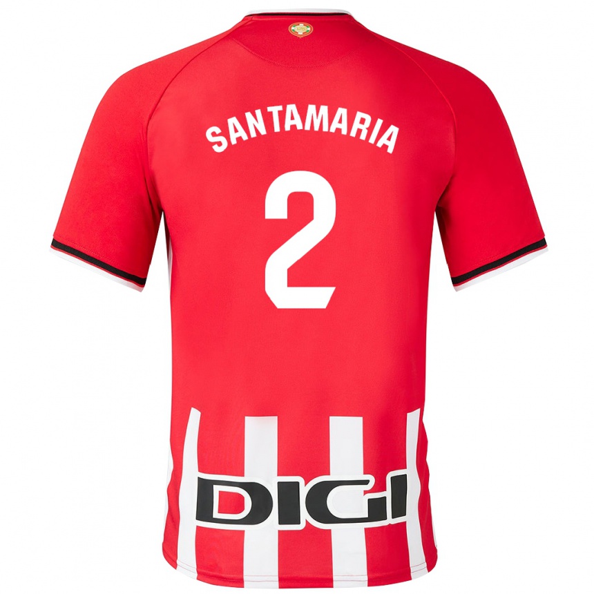 Hombre Fútbol Camiseta Unai Santamaría #2 Rojo 1ª Equipación 2023/24 México