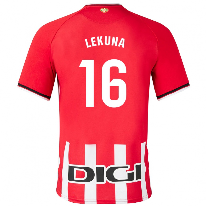 Hombre Fútbol Camiseta Adrián Lekuna #16 Rojo 1ª Equipación 2023/24 México