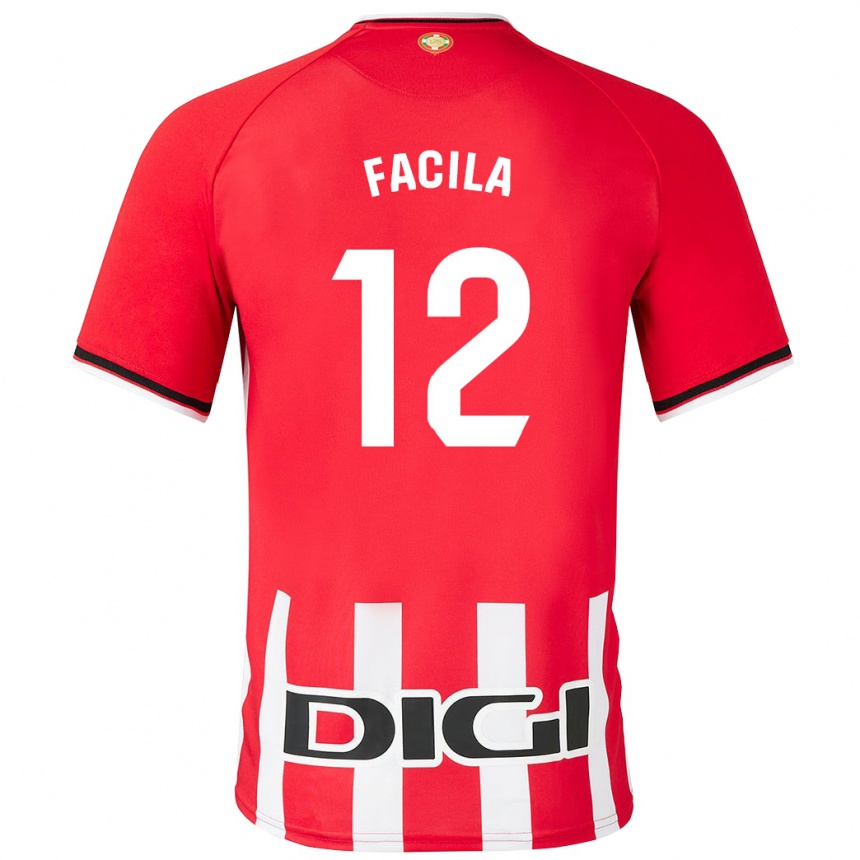 Hombre Fútbol Camiseta Garazi Facila #12 Rojo 1ª Equipación 2023/24 México