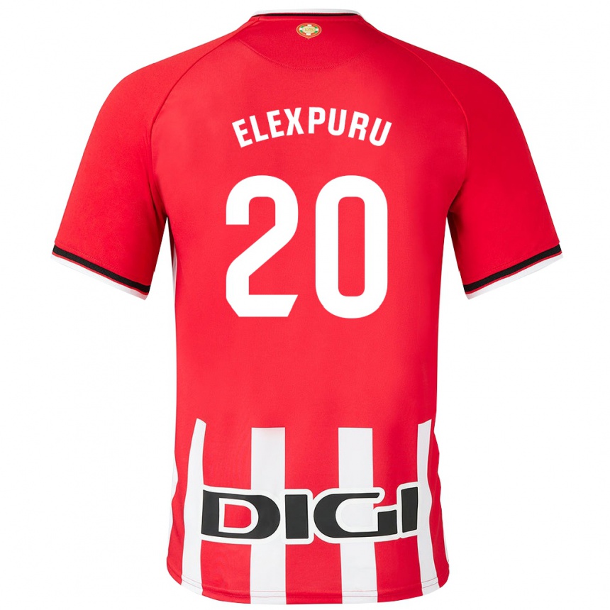 Hombre Fútbol Camiseta Ane Elexpuru Añorga #20 Rojo 1ª Equipación 2023/24 México