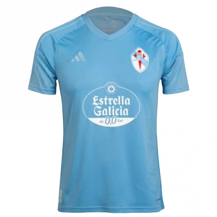 Hombre Fútbol Camiseta Jørgen Strand Larsen #18 Azul 1ª Equipación 2023/24 México