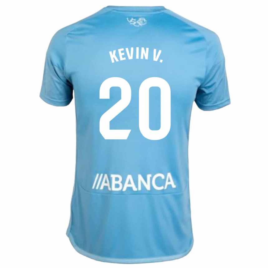 Hombre Fútbol Camiseta Kevin Vázquez #20 Azul 1ª Equipación 2023/24 México