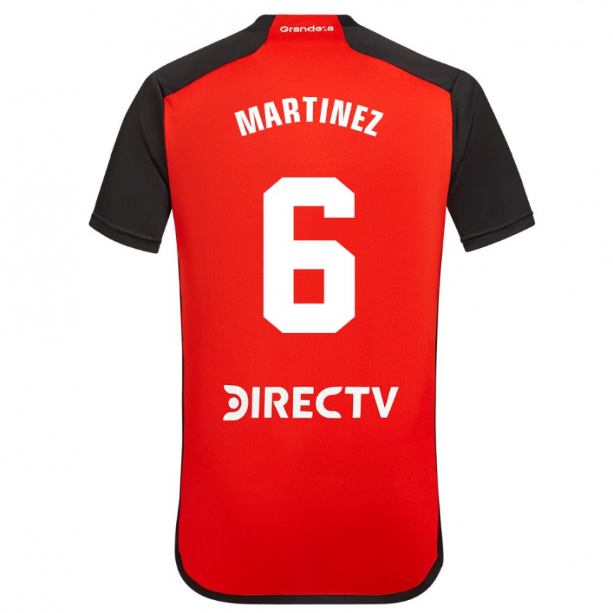 Hombre Fútbol Camiseta David Martínez #6 Rojo 2ª Equipación 2023/24 México