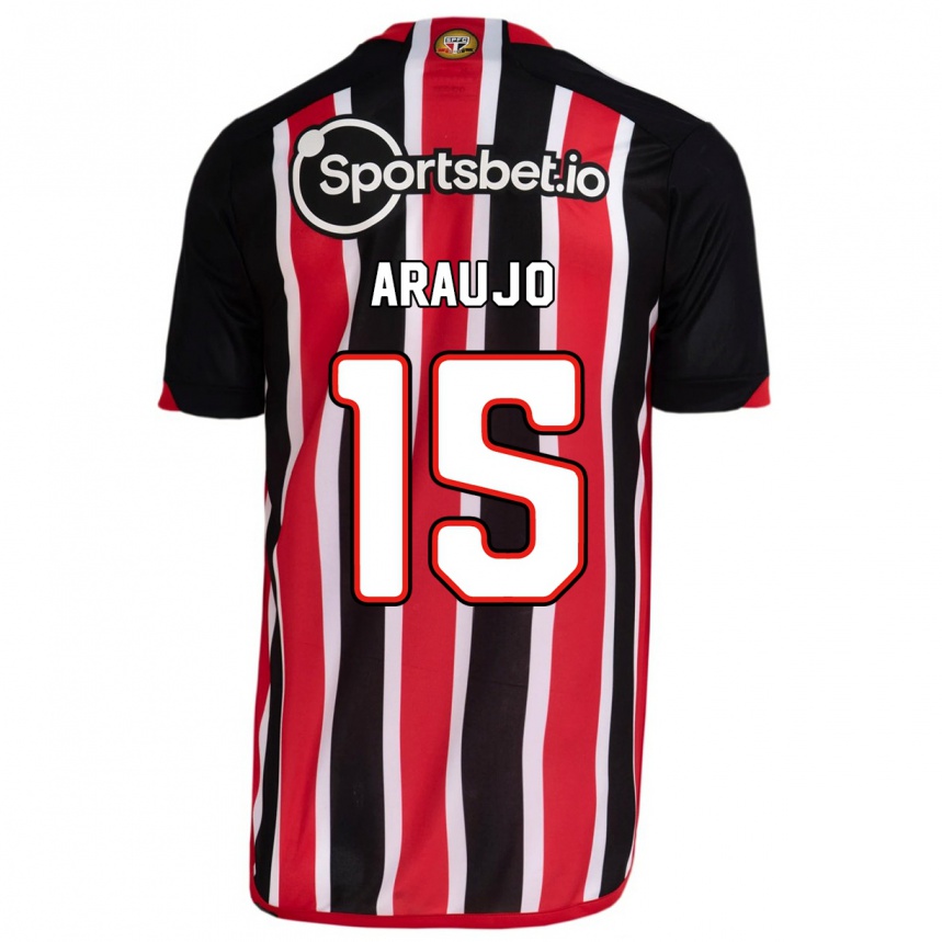 Hombre Fútbol Camiseta Michel Araújo #15 Azul Rojo 2ª Equipación 2023/24 México