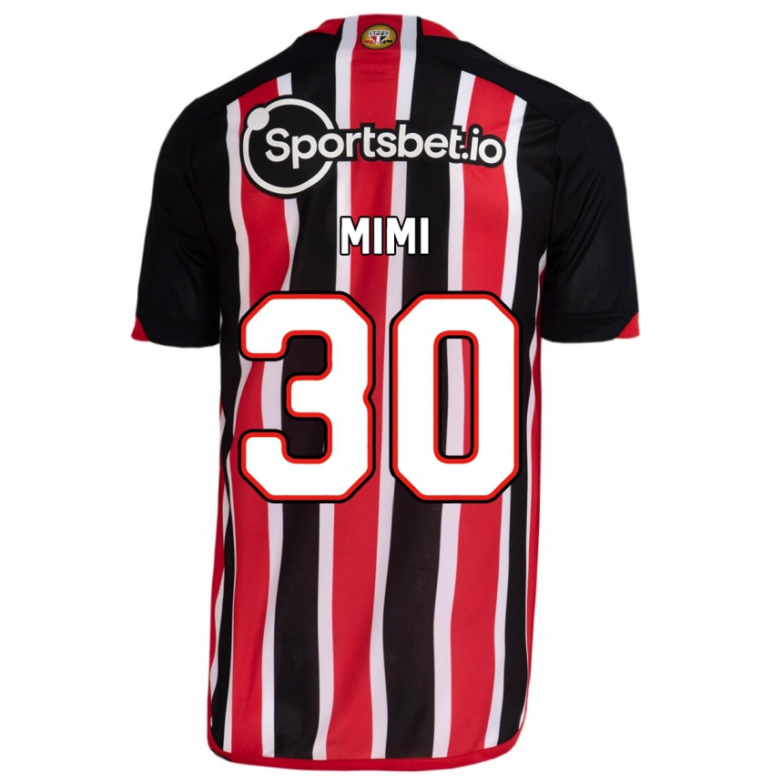 Hombre Fútbol Camiseta Mimi #30 Azul Rojo 2ª Equipación 2023/24 México