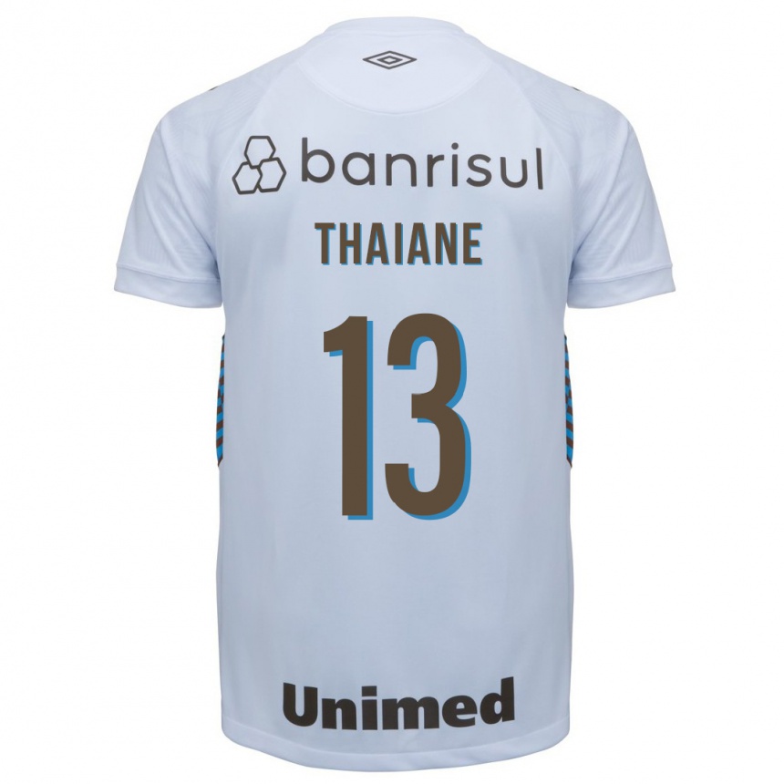 Hombre Fútbol Camiseta Thaiane #13 Blanco 2ª Equipación 2023/24 México