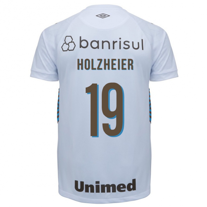 Hombre Fútbol Camiseta Agostina Holzheier #19 Blanco 2ª Equipación 2023/24 México
