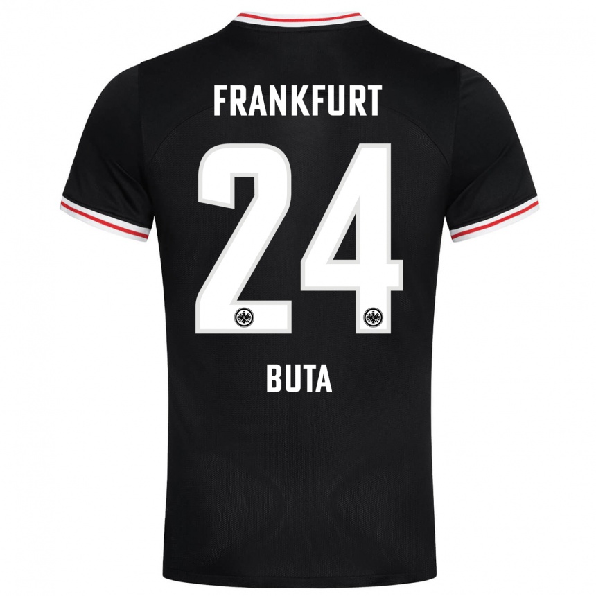 Hombre Fútbol Camiseta Aurélio Buta #24 Negro 2ª Equipación 2023/24 México