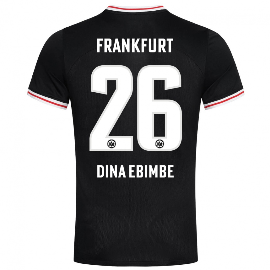 Hombre Fútbol Camiseta Junior Dina Ebimbe #26 Negro 2ª Equipación 2023/24 México