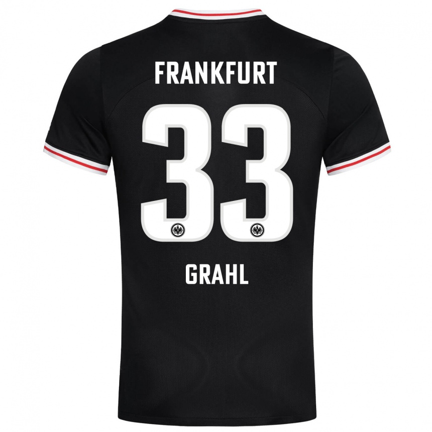 Hombre Fútbol Camiseta Jens Grahl #33 Negro 2ª Equipación 2023/24 México