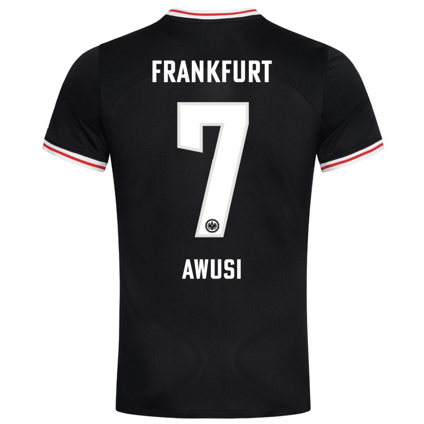 Hombre Fútbol Camiseta Junior Awusi #7 Negro 2ª Equipación 2023/24 México