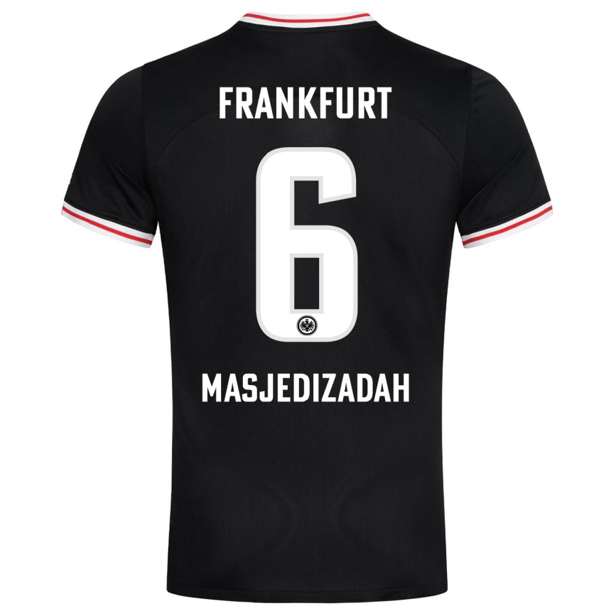 Hombre Fútbol Camiseta Abolfazl Masjedizadah #6 Negro 2ª Equipación 2023/24 México