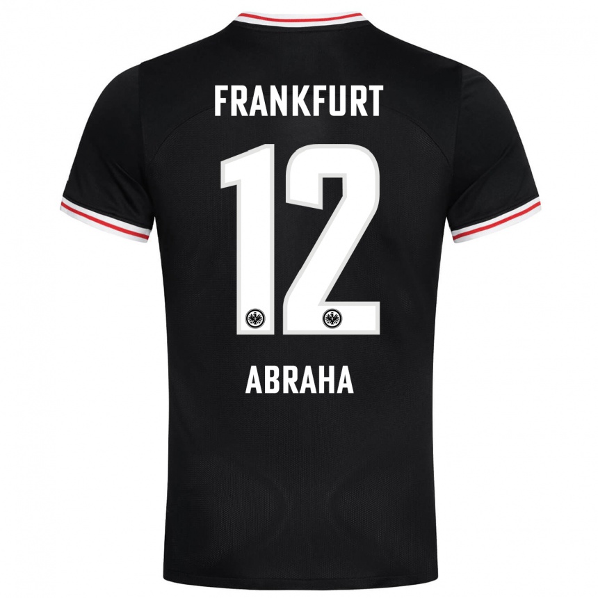 Hombre Fútbol Camiseta Natnael Abraha #12 Negro 2ª Equipación 2023/24 México