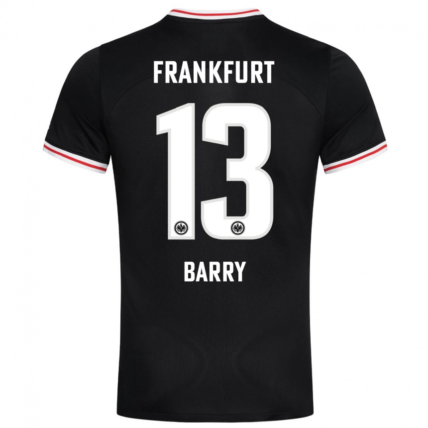 Hombre Fútbol Camiseta Jasha Barry #13 Negro 2ª Equipación 2023/24 México