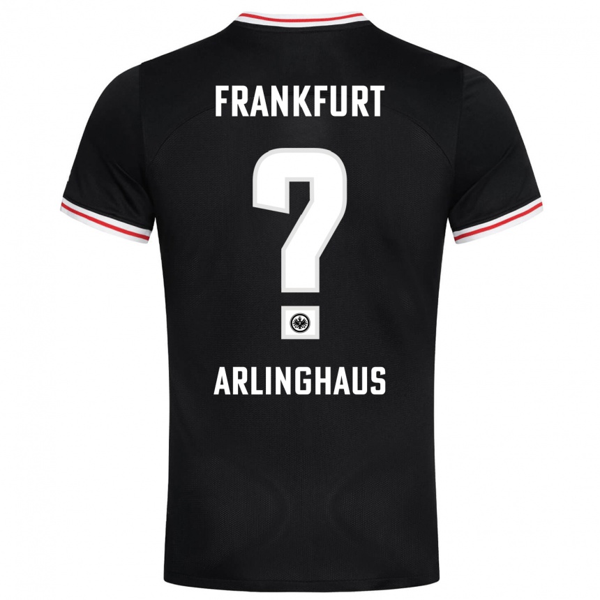 Hombre Fútbol Camiseta Max Arlinghaus #0 Negro 2ª Equipación 2023/24 México