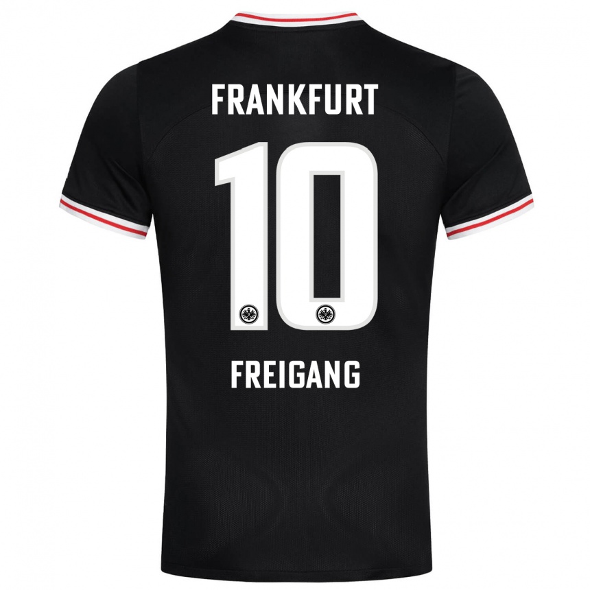 Hombre Fútbol Camiseta Laura Freigang #10 Negro 2ª Equipación 2023/24 México