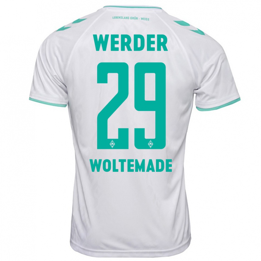 Hombre Fútbol Camiseta Nick Woltemade #29 Blanco 2ª Equipación 2023/24 México