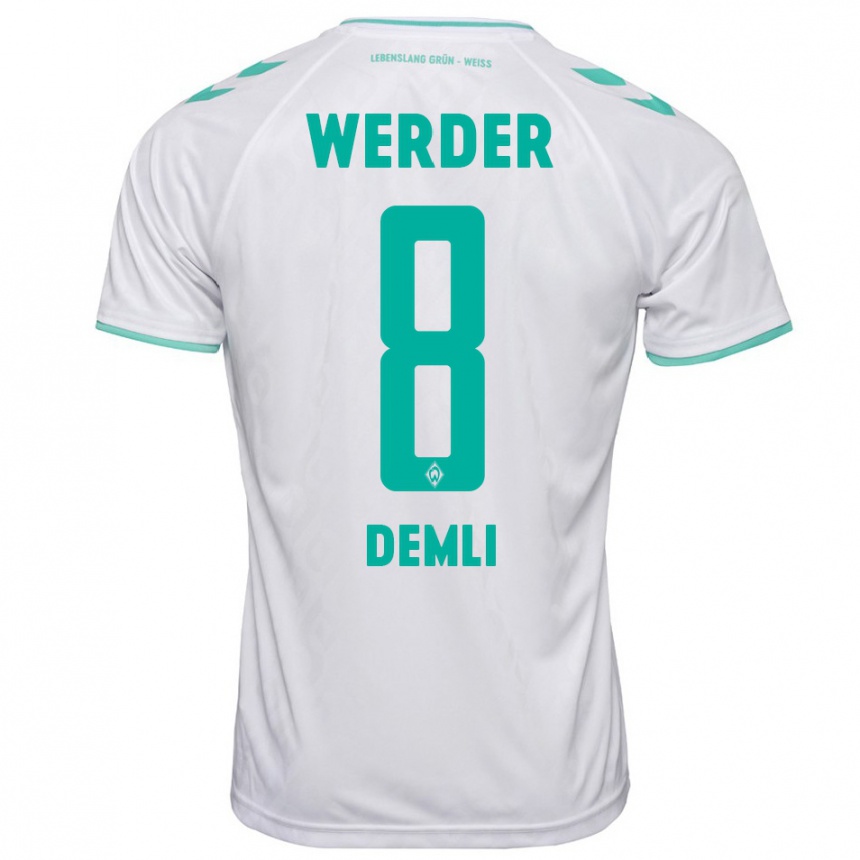 Hombre Fútbol Camiseta Barzan Demli #8 Blanco 2ª Equipación 2023/24 México