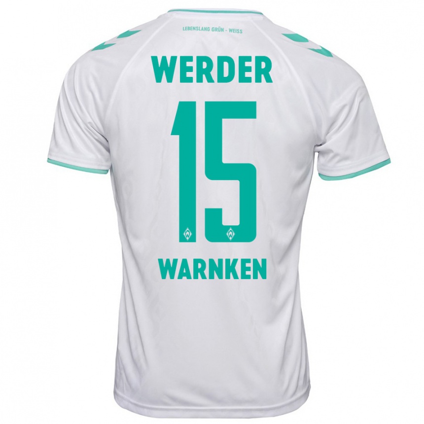 Hombre Fútbol Camiseta Jannes Warnken #15 Blanco 2ª Equipación 2023/24 México