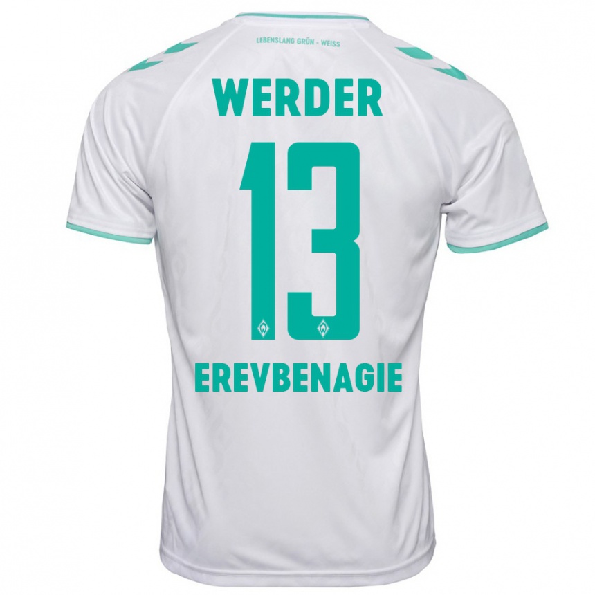 Hombre Fútbol Camiseta Paul Erevbenagie #13 Blanco 2ª Equipación 2023/24 México