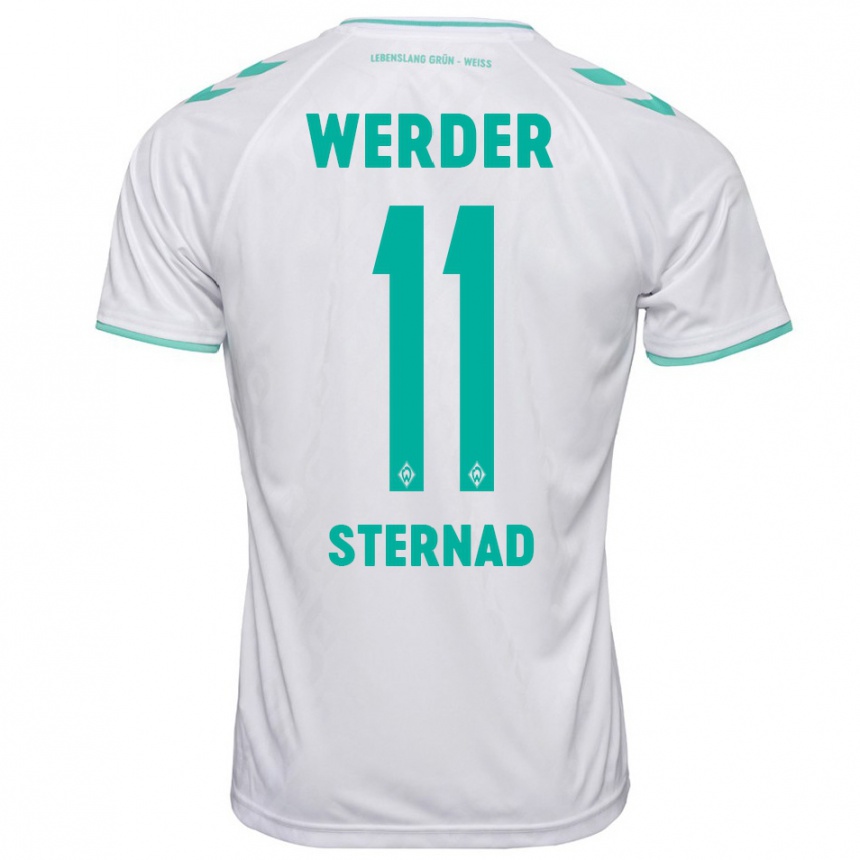 Hombre Fútbol Camiseta Maja Sternad #11 Blanco 2ª Equipación 2023/24 México