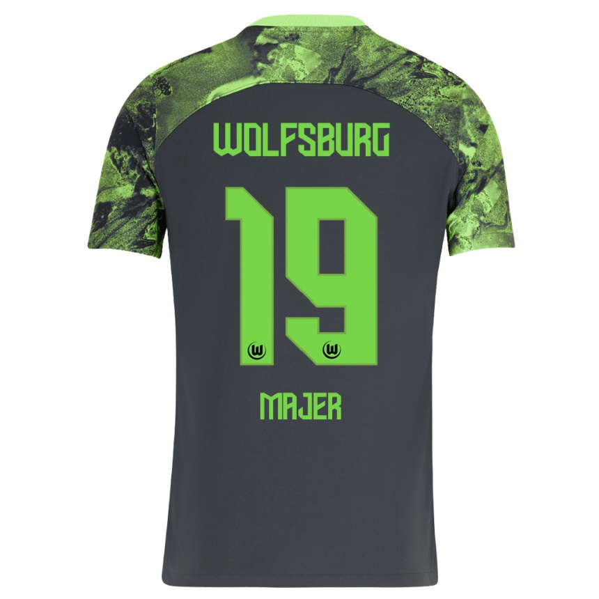 Hombre Fútbol Camiseta Lovro Majer #19 Gris Oscuro 2ª Equipación 2023/24 México