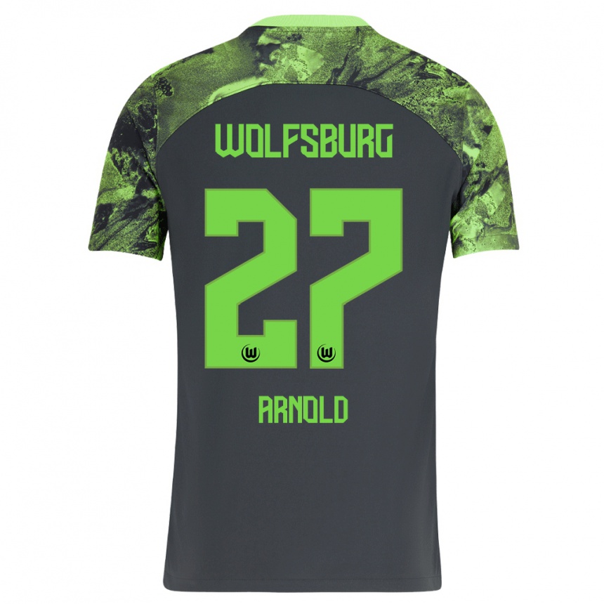 Hombre Fútbol Camiseta Maximilian Arnold #27 Gris Oscuro 2ª Equipación 2023/24 México