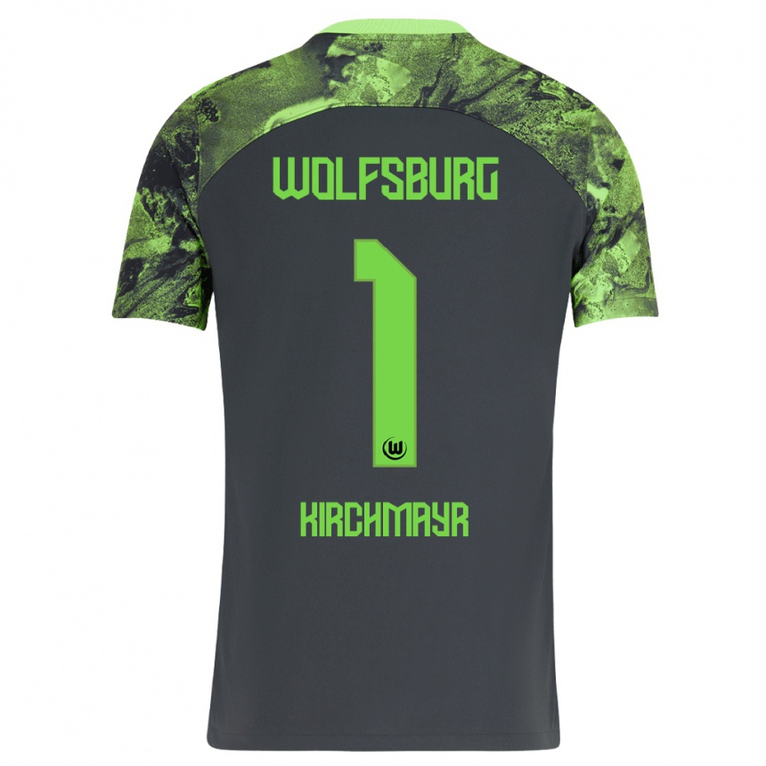 Hombre Fútbol Camiseta Juri Kirchmayr #1 Gris Oscuro 2ª Equipación 2023/24 México