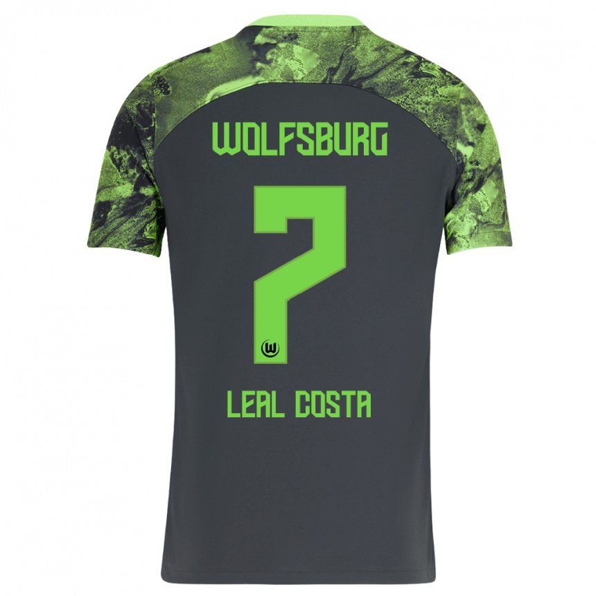 Hombre Fútbol Camiseta David Leal Costa #7 Gris Oscuro 2ª Equipación 2023/24 México