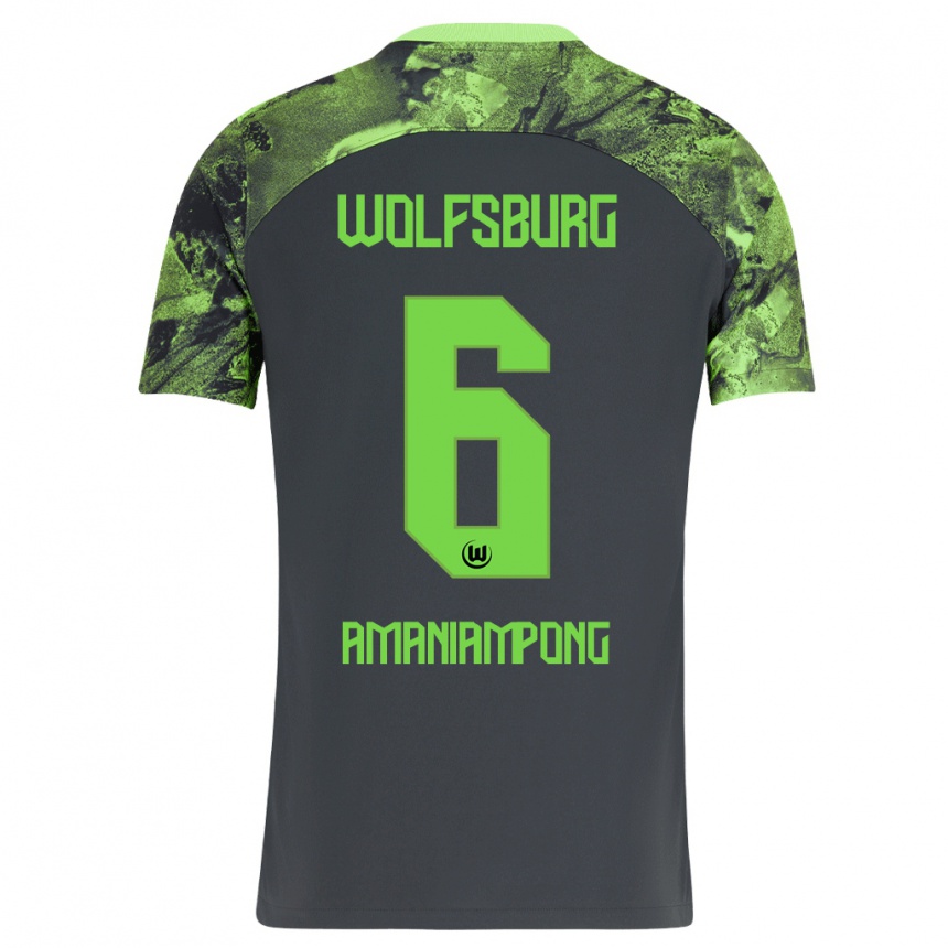 Hombre Fútbol Camiseta Marces Amaniampong #6 Gris Oscuro 2ª Equipación 2023/24 México