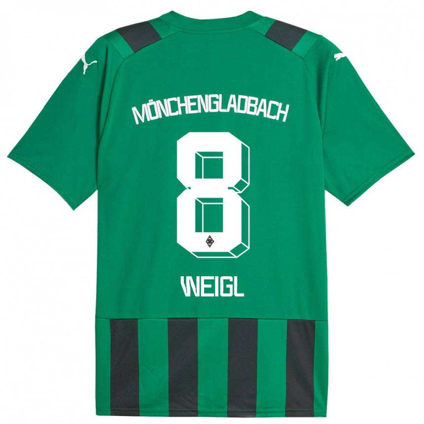 Hombre Fútbol Camiseta Julian Weigl #8 Verde Negro 2ª Equipación 2023/24 México