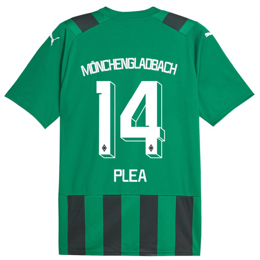 Hombre Fútbol Camiseta Alassane Plea #14 Verde Negro 2ª Equipación 2023/24 México