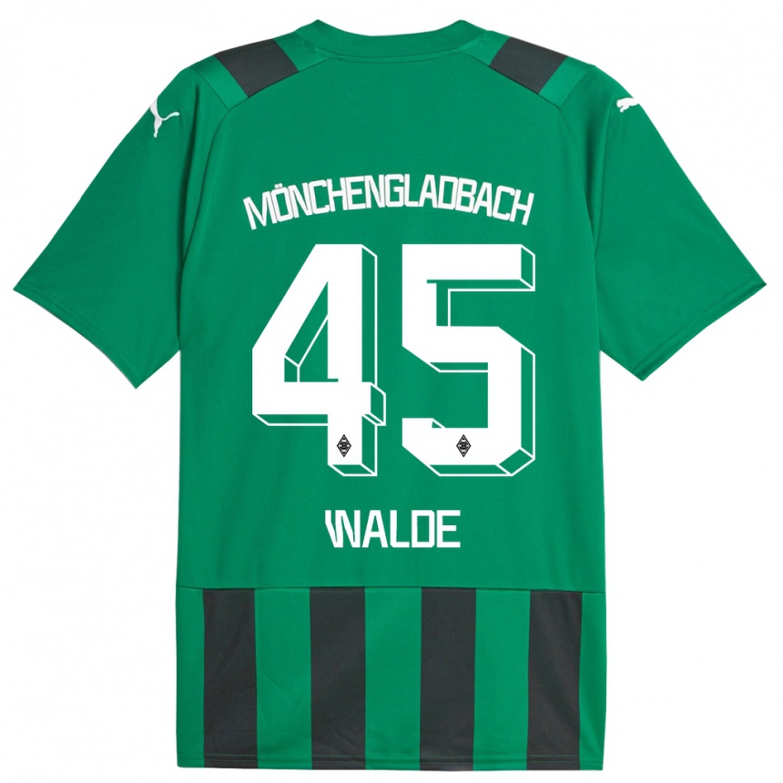 Hombre Fútbol Camiseta Simon Walde #45 Verde Negro 2ª Equipación 2023/24 México