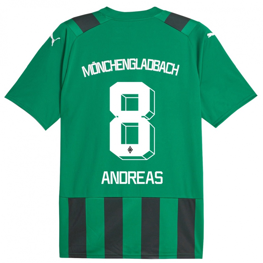 Hombre Fútbol Camiseta Noah Andreas #8 Verde Negro 2ª Equipación 2023/24 México