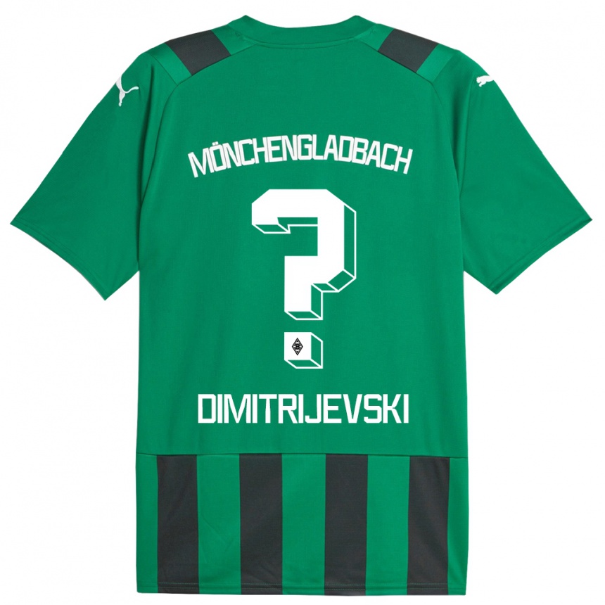 Hombre Fútbol Camiseta Maximilian Dimitrijevski #0 Verde Negro 2ª Equipación 2023/24 México