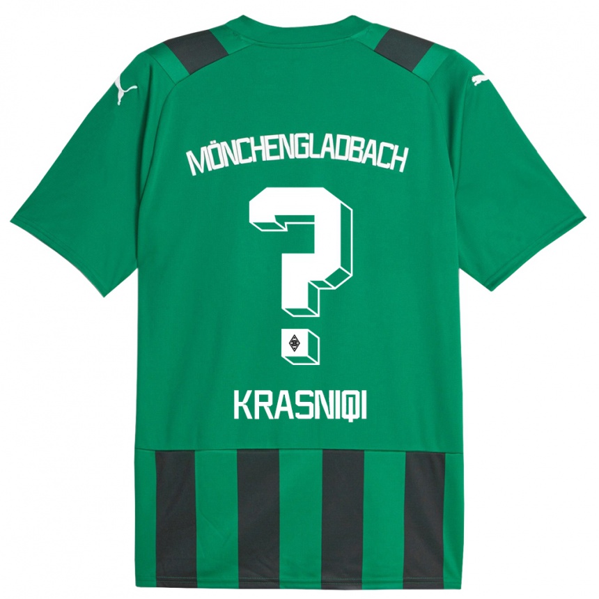 Hombre Fútbol Camiseta Engjell Krasniqi #0 Verde Negro 2ª Equipación 2023/24 México