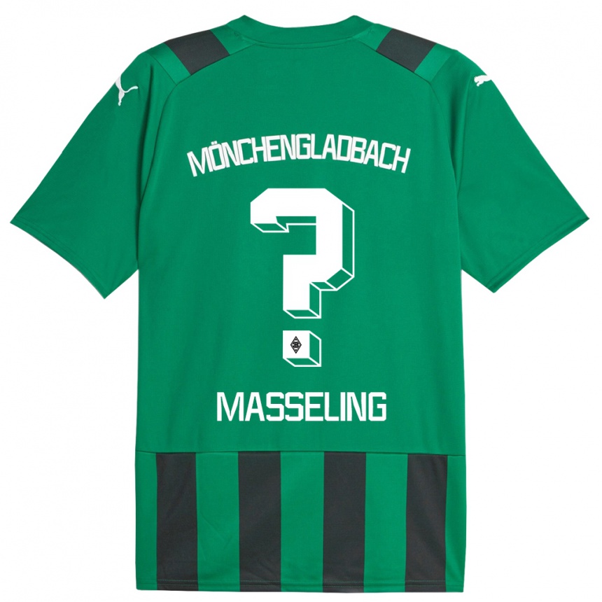 Hombre Fútbol Camiseta Jihan Masseling #0 Verde Negro 2ª Equipación 2023/24 México