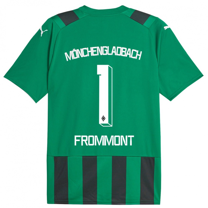 Hombre Fútbol Camiseta Romina Frommont #1 Verde Negro 2ª Equipación 2023/24 México