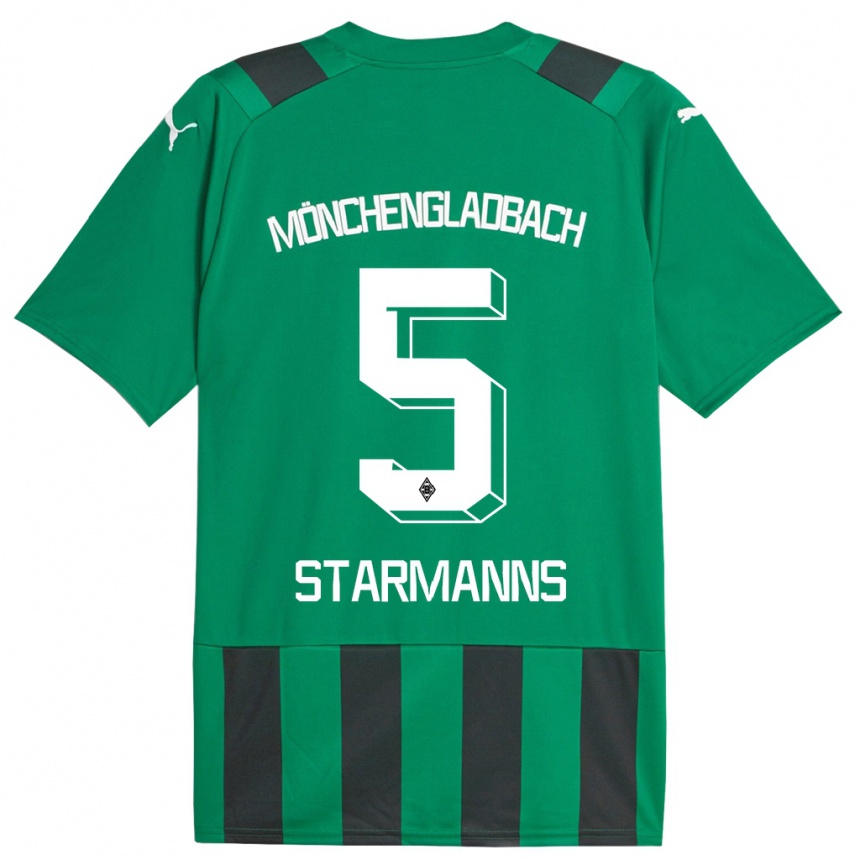 Hombre Fútbol Camiseta Sandra Starmanns #5 Verde Negro 2ª Equipación 2023/24 México