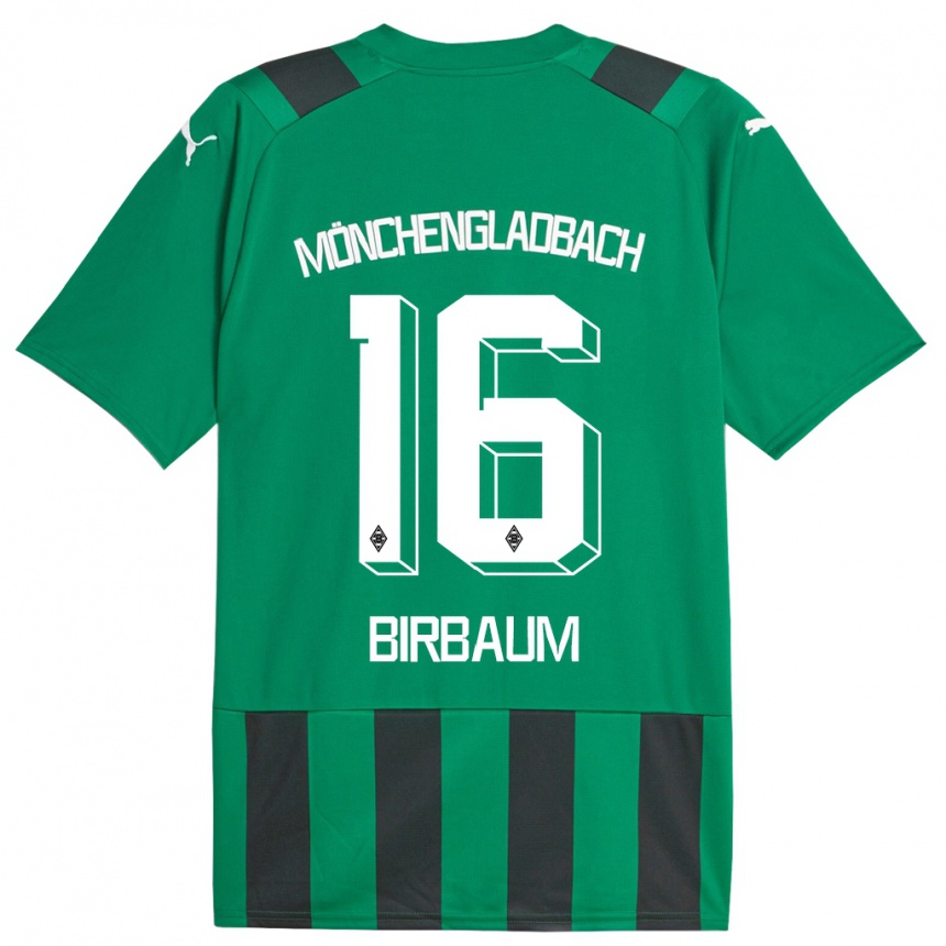 Hombre Fútbol Camiseta Anne Birbaum #16 Verde Negro 2ª Equipación 2023/24 México