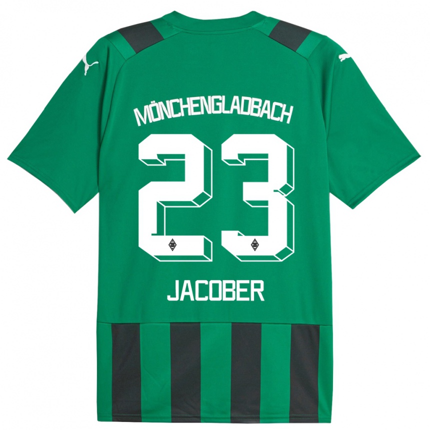 Hombre Fútbol Camiseta Magdalena Jacober #23 Verde Negro 2ª Equipación 2023/24 México