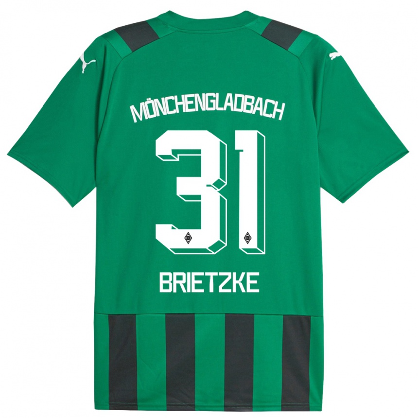 Hombre Fútbol Camiseta Yvonne Brietzke #31 Verde Negro 2ª Equipación 2023/24 México