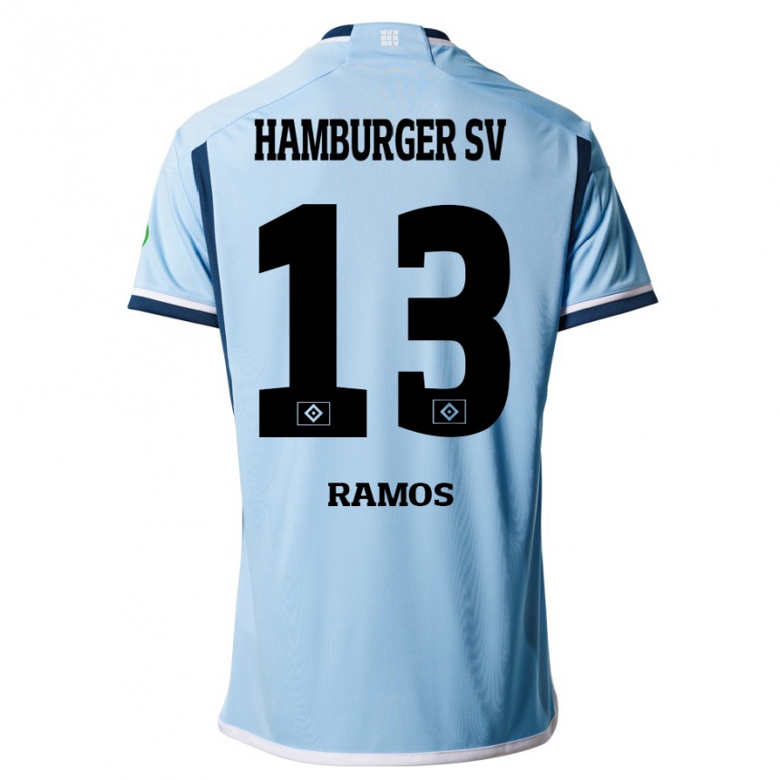 Hombre Fútbol Camiseta Guilherme Ramos #13 Azul 2ª Equipación 2023/24 México