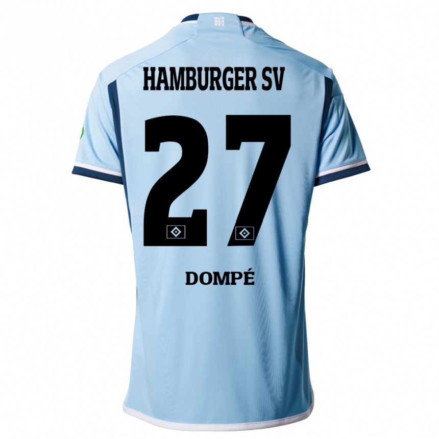 Hombre Fútbol Camiseta Jean-Luc Dompé #27 Azul 2ª Equipación 2023/24 México